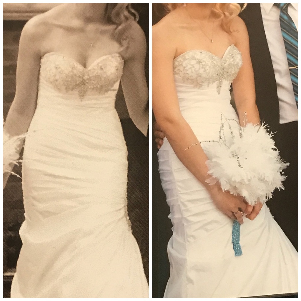Strapless, Mermaid, Sweetheart style Wedding dress